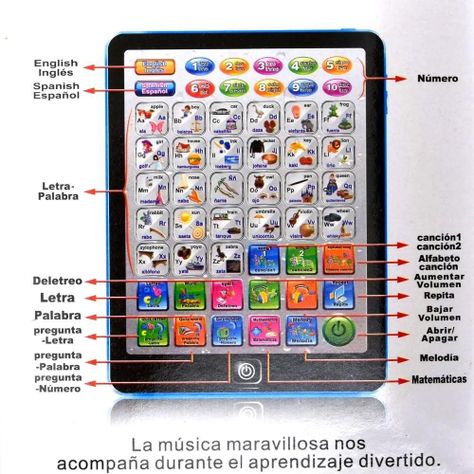 Tablet Didáctica De Aprendizaje Portátil Multifunción Musical Infant-2