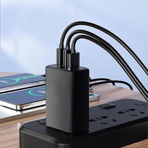 Cargador 150w Carga Rápida 1 USB-A y 2 USB-C-4
