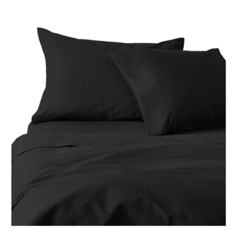 Juego Sabanas Lisa 1.5 + Funda Negro -0