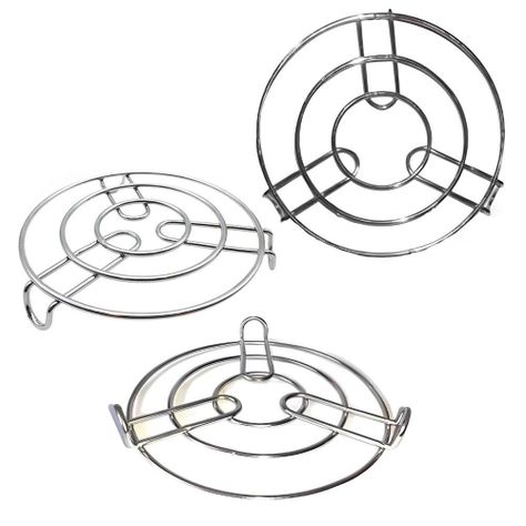 Posa Ollas Teteras Multiuso Metálica 18 Cm Plateado-2