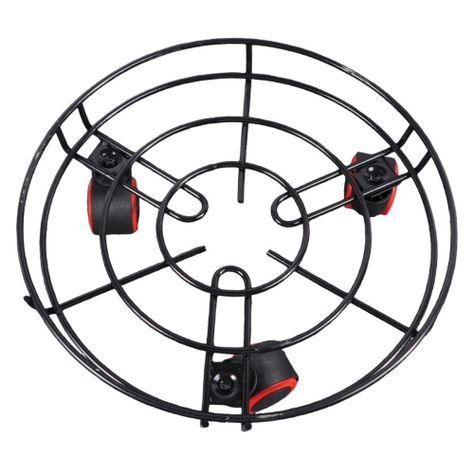 Base Metálica Soporte Multiuso Ruedas 34 Cm-0