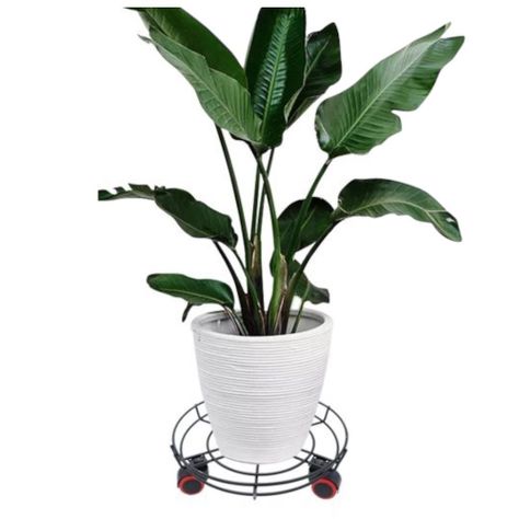 Base Metálica Soporte Multiuso Ruedas 34 Cm-1