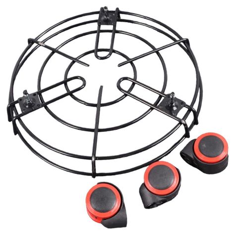 Base Metálica Soporte Multiuso Ruedas 34 Cm-3