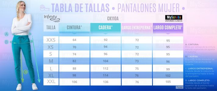 Uniforme Clinico Pantalon Jogger Infinity Mujer CK110A-3
