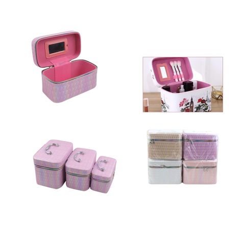 Set De Neceseres De Tres Piezas 8014-3 (Serie De Amor Peque?a Tridimensional)-0