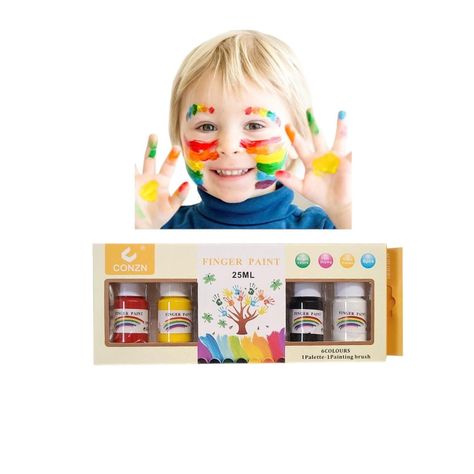 Juego De Pintura Para Dedos De 25 Ml.-0