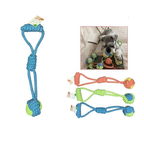 A3636-Juguete Grande De Hilo Para Mascotas Con Bola Colgante De Doble Círculo-0