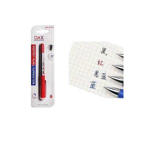 Boligrafo Tinta Liquida Rojo-0