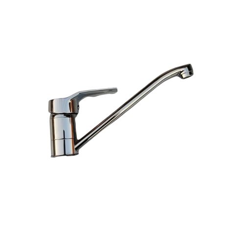 Grifo Monomando Cuello Largo para Baño Ares en Acero Inoxidable-0