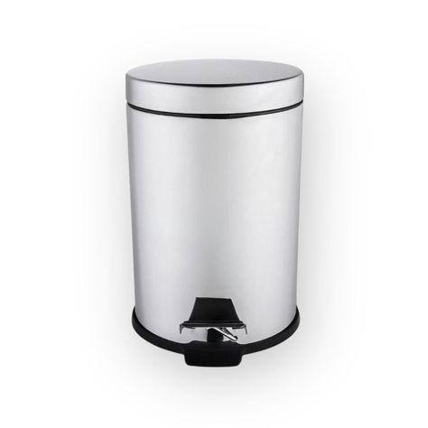 Basurero Con Pedal De 8Litros En Acero Inoxidable- Alday-0
