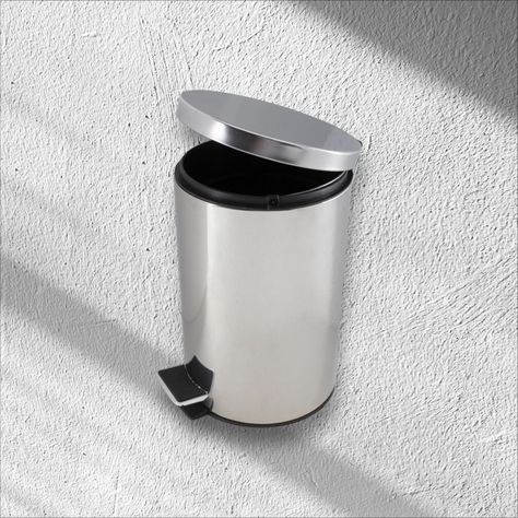 "Basurero Alday de Acero Inoxidable 12L – Diseño Moderno y Resistente para Hogar y Oficina-1
