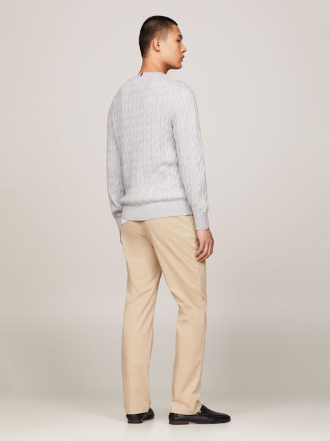 Sweater Classics Trenzado Gris Tommy Hilfiger-2