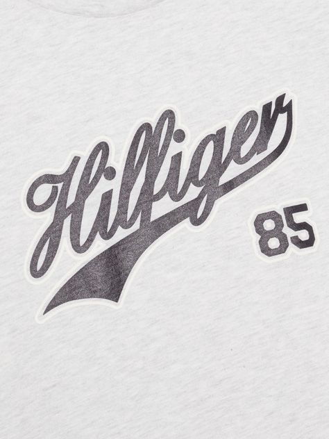 Polera Con Logo Script Gris Tommy Hilfiger-2
