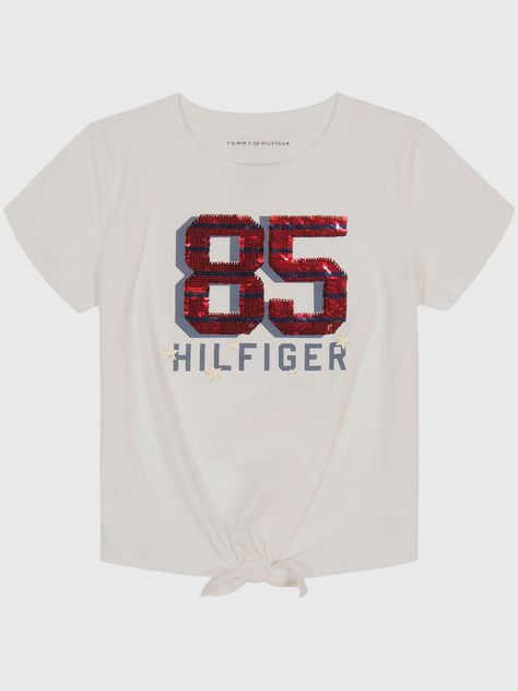 Polera Logo 85 Con Lentejuelas Blanco Tommy Hilfiger-0