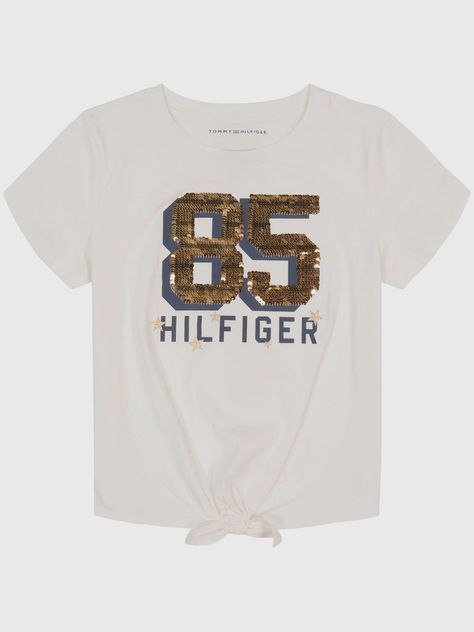 Polera Logo 85 Con Lentejuelas Blanco Tommy Hilfiger-1