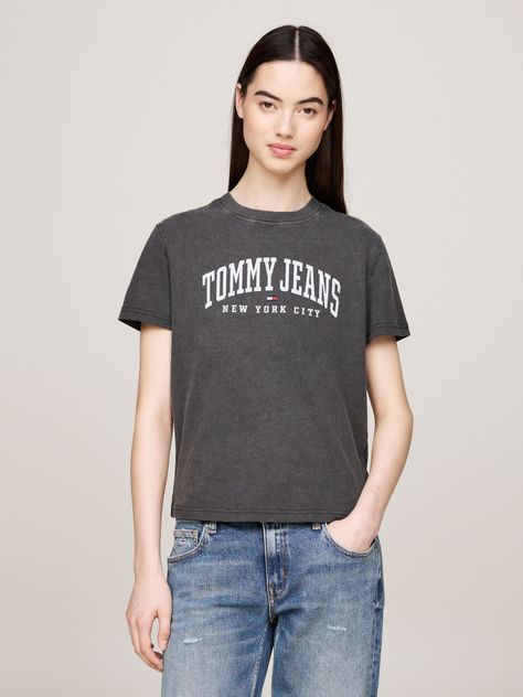 Polera Varsity Con Logo Gris Tommy Hilfiger-0
