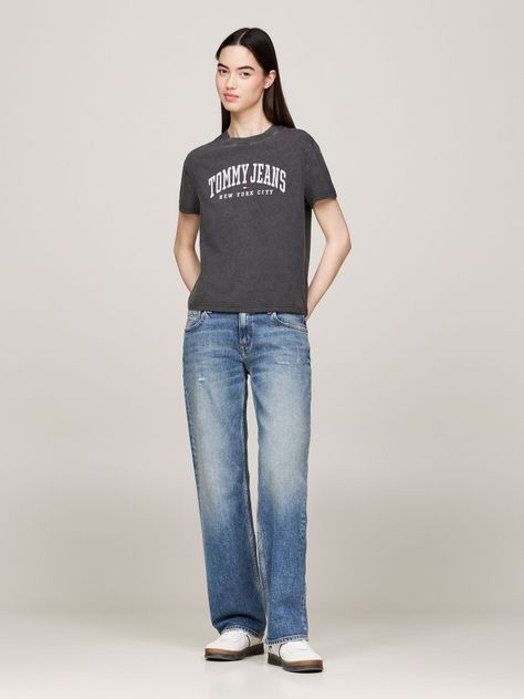 Polera Varsity Con Logo Gris Tommy Hilfiger-1