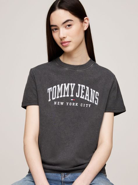 Polera Varsity Con Logo Gris Tommy Hilfiger-3