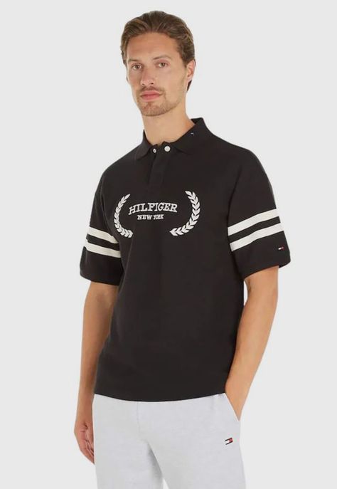 POLO LOGO MONOTYPE NEGRO TOMMY HILFIGER-0