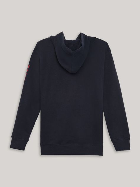 Polerón Hoodie Solid Logo Script Azul Tommy Hilfiger-1