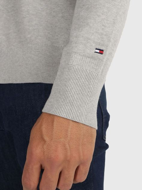 Sweater Structure Stripe Gris Tommy Hilfiger-4