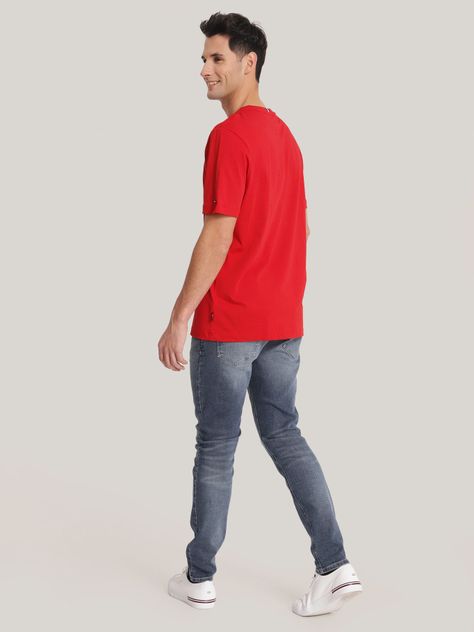 Polera Logo 1985 Regular Fit Rojo Tommy Hilfiger-2