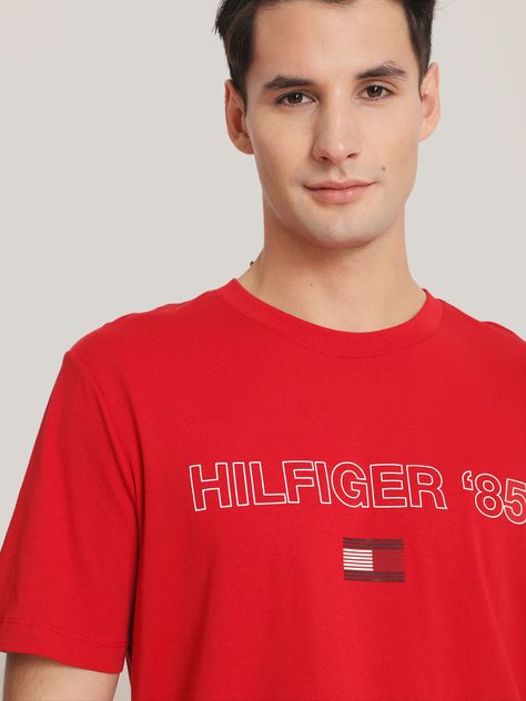 Polera Logo 1985 Regular Fit Rojo Tommy Hilfiger-3