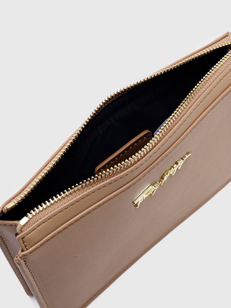 Cartera Small Signature Con Asa Beige Tommy Hilfiger-3
