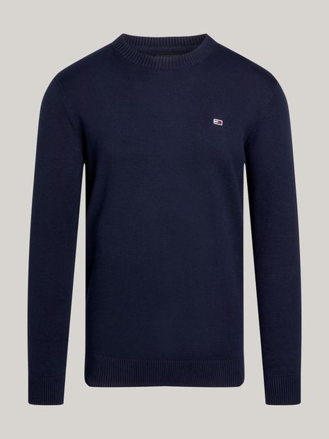 Sweater Essential Slim Fit Con Parche Azul Tommy Jeans-4
