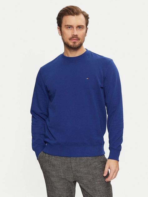 Polerón Solid y Cuello Redondo Azul Tommy Hilfiger-0