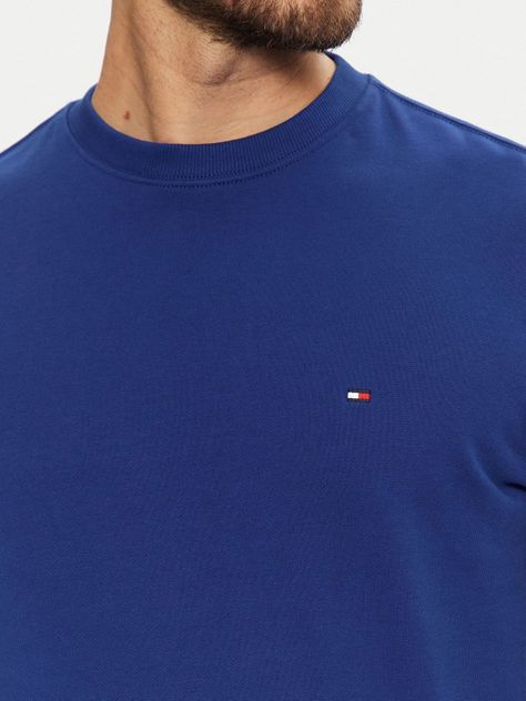 Polerón Solid y Cuello Redondo Azul Tommy Hilfiger-3