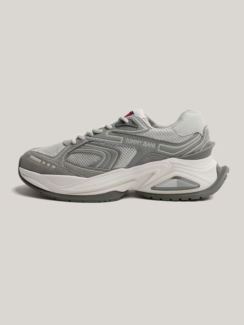 Zapatilla Cuero Trendy Retro Runner Gris Tommy Hilfiger-5