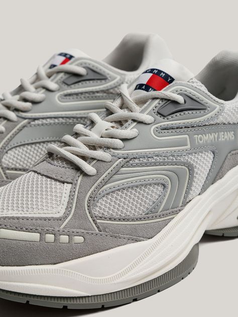Zapatilla Cuero Trendy Retro Runner Gris Tommy Hilfiger-6