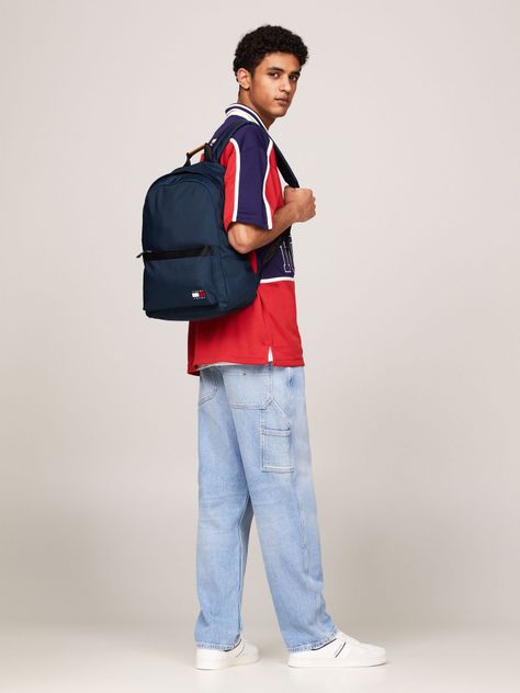 Mochila Essential Con Logo Parche Azul Tommy Hilfiger-1