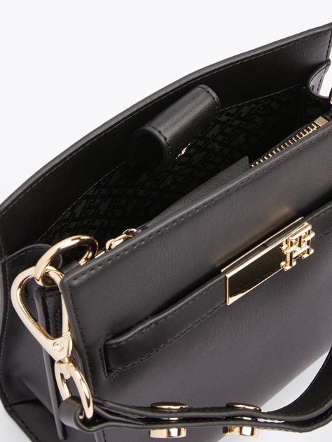 Cartera Satchel Heritage Negro Tommy Hilfiger-2