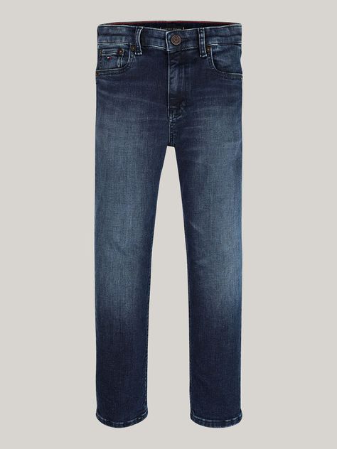 Jeans De Corte Skater Con Logo Azul Tommy Hilfiger-4