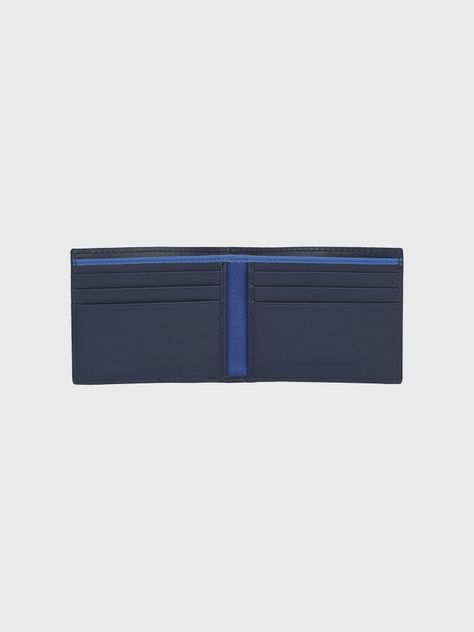 Billetera De Cuero Monogram Azul Tommy Hilfiger-2
