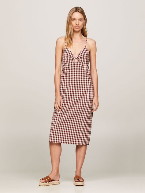 Vestido De Cuadros Vichy Multicolor Tommy Hilfiger-0