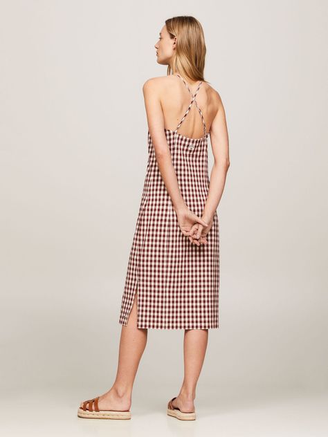 Vestido De Cuadros Vichy Multicolor Tommy Hilfiger-1