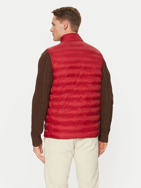 Parka Vest Plegable Repelente Al Agua Rojo Tommy Hilfiger-2
