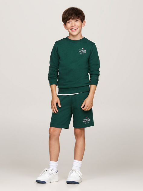 Polerón De Niño Con Logo Verde Tommy Hilfiger-1