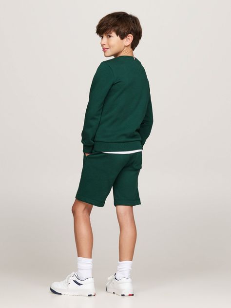 Polerón De Niño Con Logo Verde Tommy Hilfiger-2