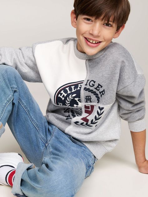 Polerón Con Logo Monotype Printed Gris Tommy Hilfiger-3