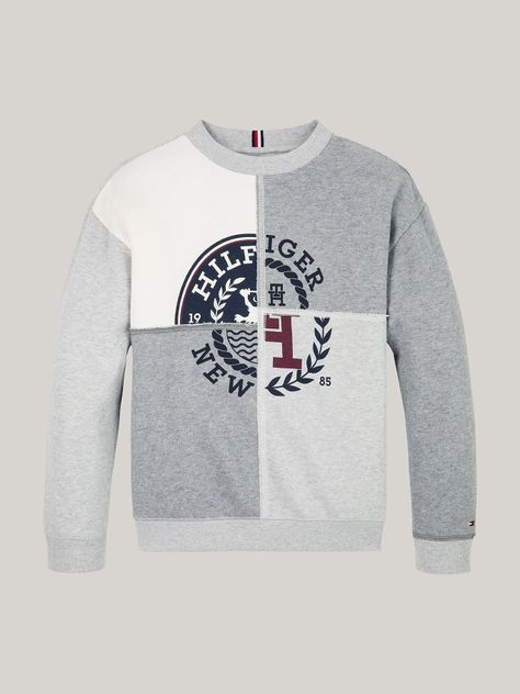 Polerón Con Logo Monotype Printed Gris Tommy Hilfiger-4