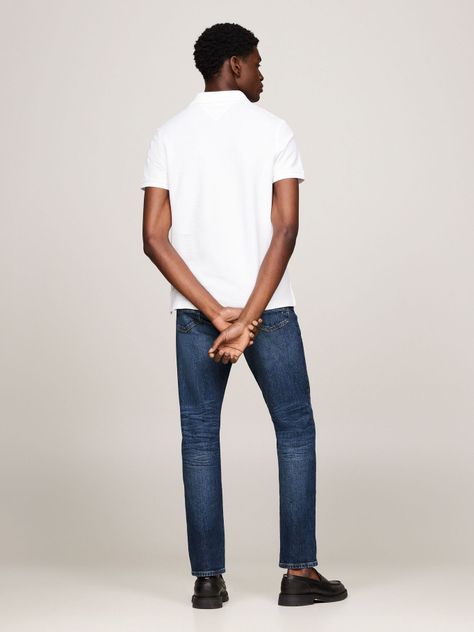 Polo Con Logo En Cadeneta Blanco Tommy Hilfiger-2