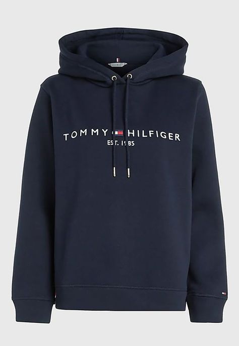 Polerón Hoodie Essential Con Logo Azul Tommy Hilfiger-4