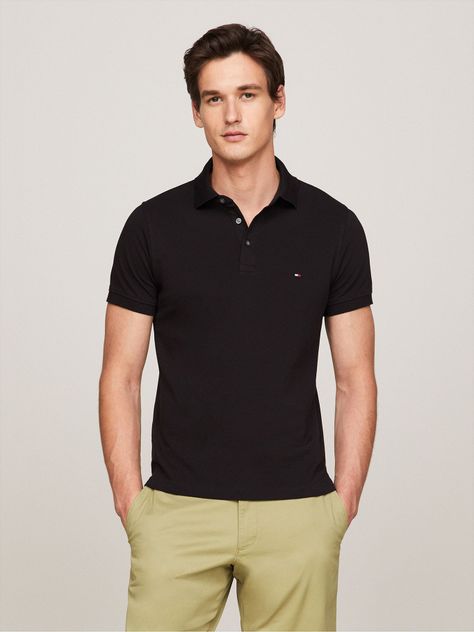 Polo Slim Fit Logo 1985 Negro Tommy Hilfiger-0