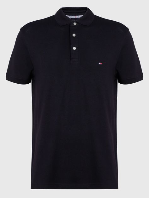 Polo Slim Fit Logo 1985 Negro Tommy Hilfiger-3
