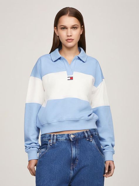 Sweater Relaxed Color Block Celeste Tommy Jeans-0