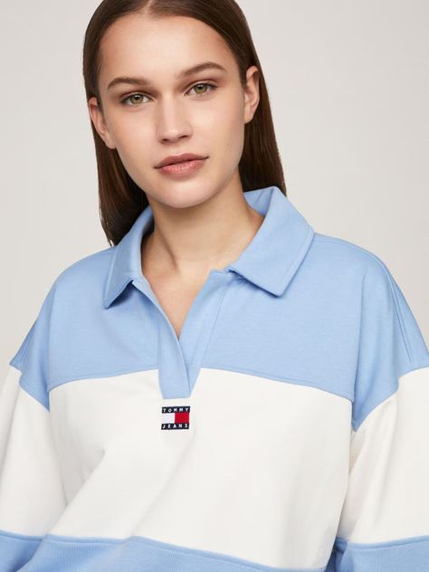 Sweater Relaxed Color Block Celeste Tommy Jeans-3